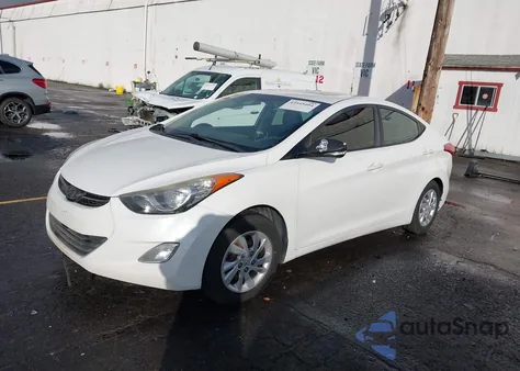 2012 Hyundai Elantra Limited z USA, uszkodzony, nr VIN 5NPDH4AE5CH150821